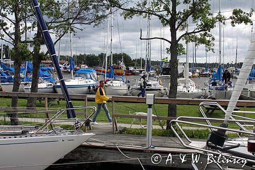 Trosa, port jachtowy, Szkiery Szwedzkie, Wybrzeże Szwedzkie, Szwecja