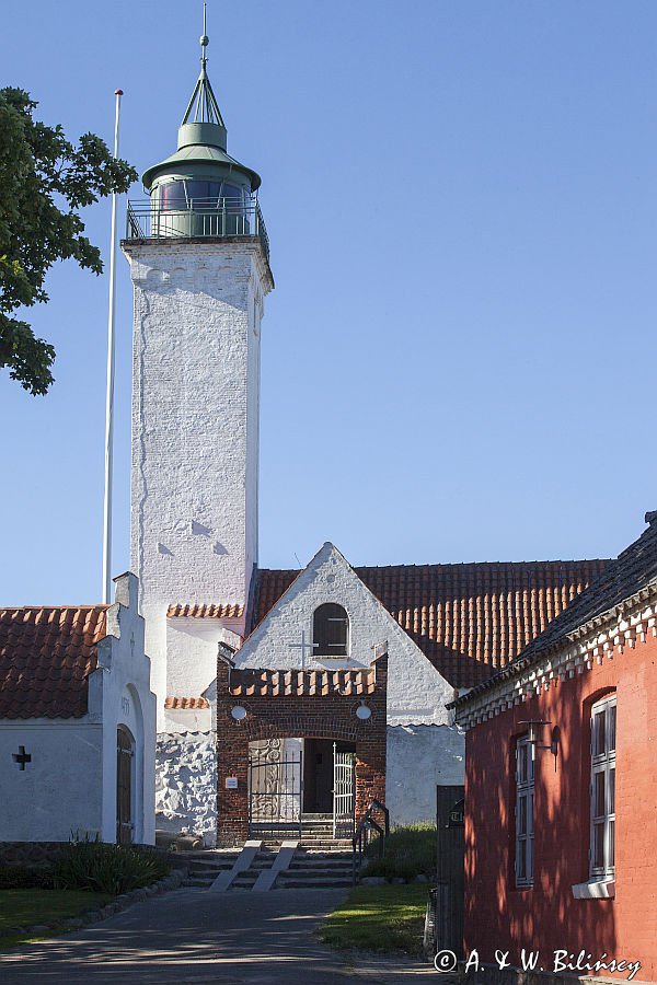 Kościół - latarnia morska na wyspie Tuno, Kattegat, Dania