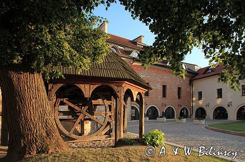 Opactwo, klasztor Benedyktynów w Tyńcu nad rzeką Wisłą, studnia na dziedzińcu