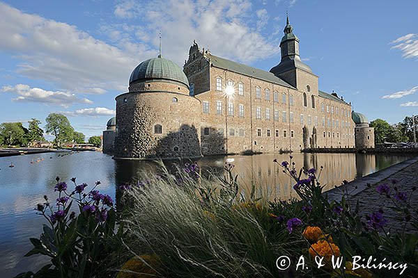 Zamek Vadstena nad jeziorem Vattern, Szwecja