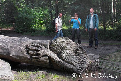 rzeźba w parku miejskim w Ventspils, Windawa, Łotwa Ventspils, Latvia