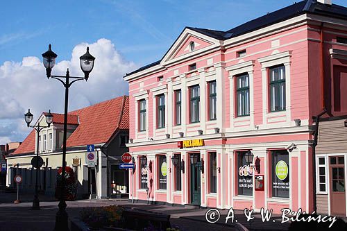 Plac Ratuszowy w Ventspils, Windawa, Łotwa Ventspils, Latvia