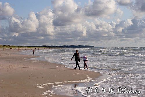 plaża w Ventspils, Windawa, wybrzeże Bałtyku, Łotwa the beach, Ventspils, Latvia