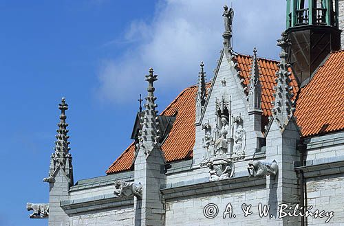Visby na Gotlandii, katedra Najświętszej Marii Panny, Sankta Maria Kyrka, gargulce, figura Chrystusa błogosławiącego