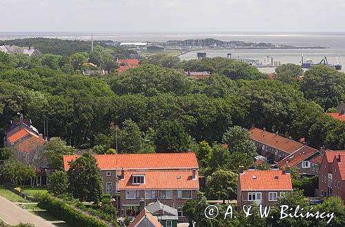 wioska Oost Vlieland na wyspie Vlieland, Wyspy Fryzyjskie, Holandia, Waddensee, Morze Wattowe