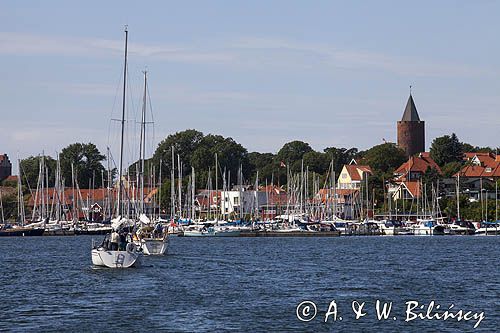 Marina i Gęsia Wieża w Vordingborg, Storstrommen, Zelandia, Dania