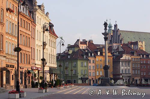 Warszawa, Krakowskie Przedmieście i Plac Zamkowy, Kolumna Zygmunta i kamienice Starówki, Katedra św. Jana