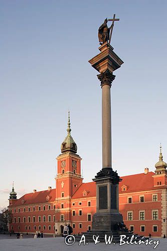Warszawa, Plac Zamkowy, Kolumna Zygmunta i Zamek Królewski