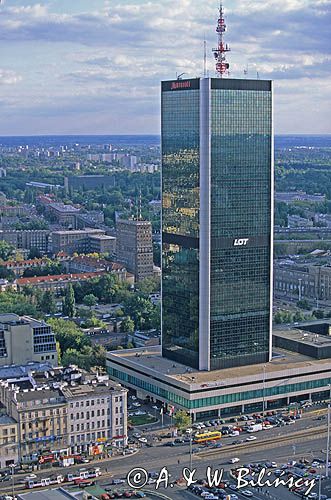 Warszawa panorama, hotel Mariott