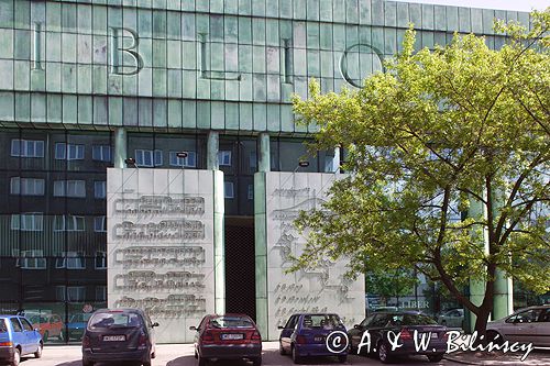 Warszawa nowy budynek BUW - Biblioteki Uniwersyteckiej