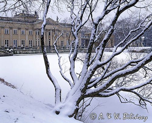 Warszawa. Łazienki Królewskie. Pałac na Wodzie