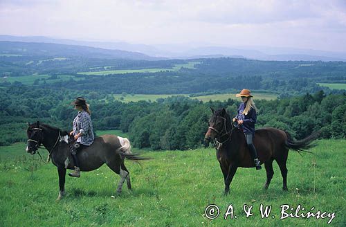 Bieszczady konno na hucułach