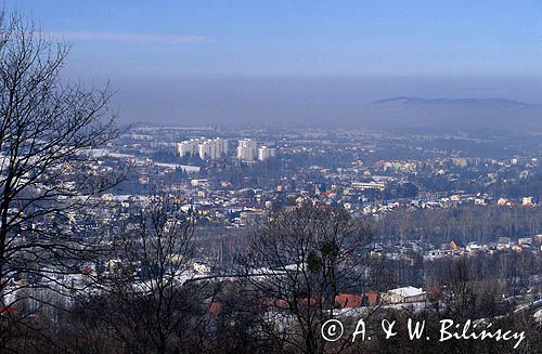 widok z Rówinicy na Ustroń - Beskid Śląski