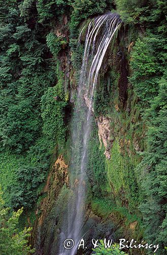 Włochy, Umbria, Cascata della Marmore, okolice Terni