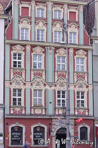 Wrocław, Stare Miasto, kamienica Rynek 18 Apteka pod Ratuszem barokowa