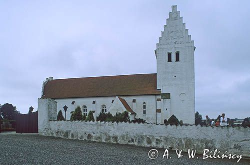 Fanefjord Kirche, kościół, wyspa Mon, Dania