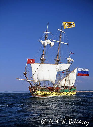 Rosyjski żaglowiec Shtandart podczas zlotu żaglowców w roku 2007 w Szczecinie, Tall Schip Races