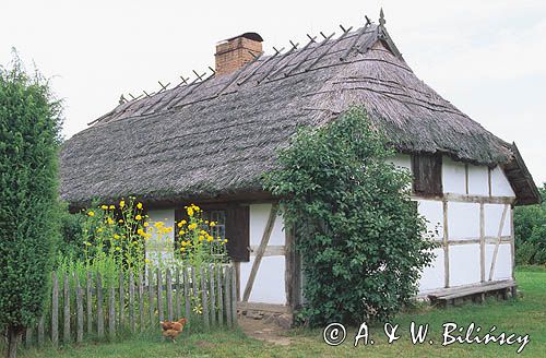 Zagroda gburska w muzeum w Nadolu