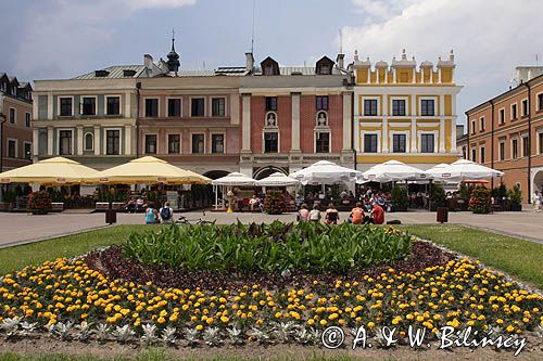 Zamość, kamienice przy Rynku