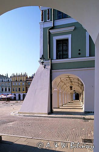 Zamość, kamienice przy Rynku