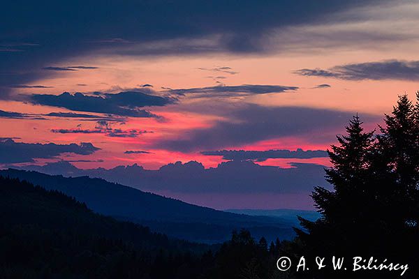 O zachodzie słońca, Bieszczady