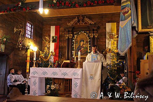 Pasterka, kościółek, zabytowa cerkiew we wsi żłobek, Bieszczady