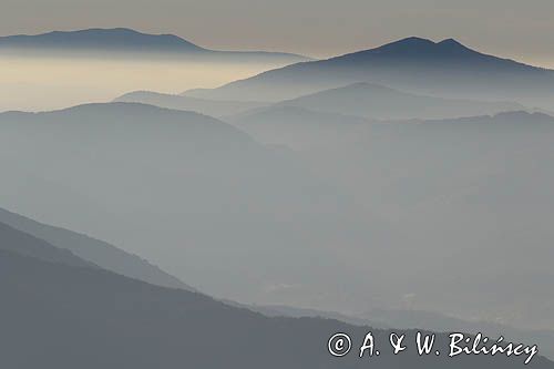 Widok z Wielkiej Rawki, Bieszczady