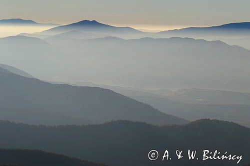 Widok z Wielkiej Rawki, Bieszczady