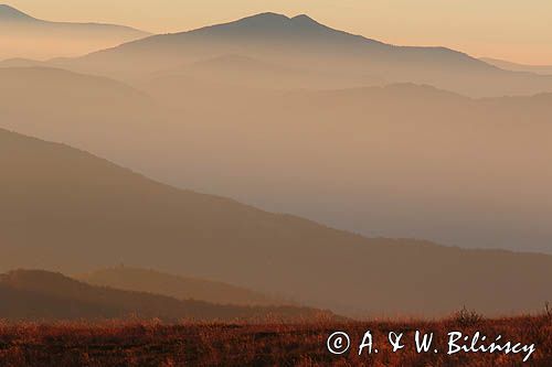 Widok z Wielkiej Rawki, Bieszczady