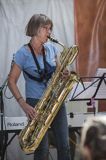 Aero Jazz Festival 2015, Aeroskobing, saksofonistka, saksofon barytonowy