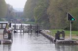 śluza Agen, akwedukt nad rzeką Garonną, Canal de Garonne, Gaskonia, Francja