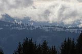 Plateau D'Agy, Alpy Francuskie, Rhone Alps, Górna Sabaudia, La Haute Savoie, widok z wioski Samoens