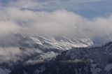 panorama Alpy Francuskie, Rhone Alps, Górna Sabaudia, La Haute Savoie, La pointe de Sale, widok z wioski Samoens