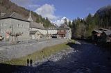 miasteczko Sixt Fer a Cheval, Alpy Francuskie, Rhone Alps, Górna Sabaudia, La Haute Savoie