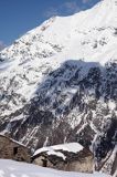 pejzaż Alp, ośrodek narciarski La Thuile, Włochy