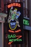 Czerwona ulica - Red Light District, Amsterdam, Holandia Hotel Royal Taste, Neon