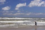 na plaży na wyspie Vlieland, Wyspy Fryzyjskie, Holandia, Waddensee, Morze Wattowe