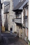 uliczka w Audierne, Bretania, Francja,