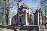 Baligród, ruiny grekokatolickiej cerkwi Uśpienia