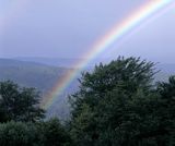 Beskid Sądecki pasmo Jaworzyny tęcza