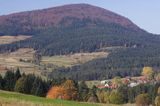 Beskid Wyspowy na prawo od szosy Mszana-Limanowa