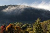 Widok na pasmo żuków z Doliny żłobka, Bieszczady