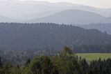 Bieszczady, panorama gór, widok znad Lutowisk