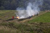 jesienne porządki, wypalanie chwastów, okolice Tarnawy Górnej, Bieszczady