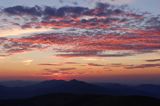 Połonina Caryńska o zachodzie słońca, widok z Tarnicy, Bieszczady