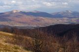 panorama z Jasła, Bieszczady