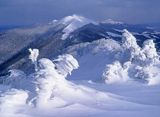 Na Połoninie Wetlińskiej, widok na Połoninę Caryńską, Bieszczady