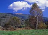 Bieszczady, widok ze smerka na połoniny bieszczadzkie