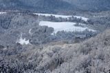 Polana Ostre, Rosochate pod Otrytem, widok z punktu widokowego na Ostrem, Bieszczady