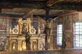 Binarowa późnogotycki zabytkowy kościół drewniany z około 1500 roku, powiat Gorlice